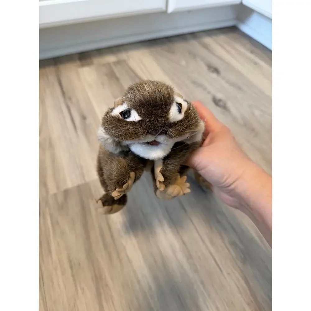 Folkmanis Puppets Eastern Chipmunk Hand Puppet Full Body Plush Forest Animal